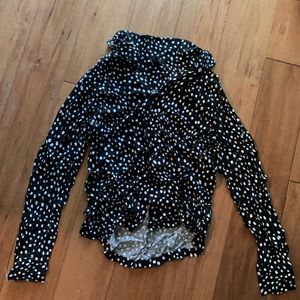 polka dot blouse